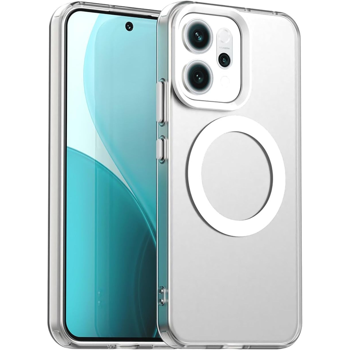 BestCase® Husa Mag Anti Shock TPU Compatibil cu Oppo Reno14 5G, Tehnologie MagSafe, Reinforced 4 Corners, Transparenta
