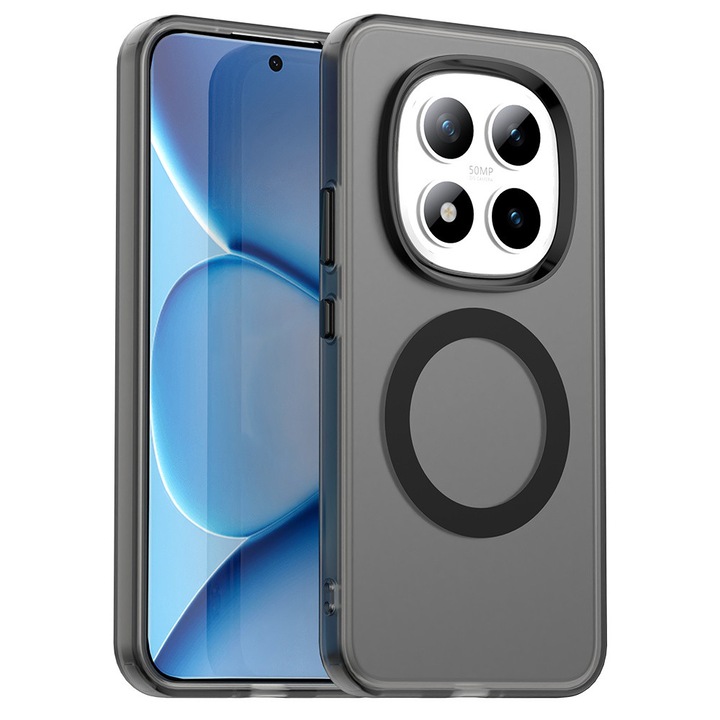 Калъф за Xiaomi Redmi Note 15 Pro+ Plus 5G VivaShell Fusion, противоударен, усъвършенствана защита на дисплея и камерата, тънък и елегантен дизайн, черен