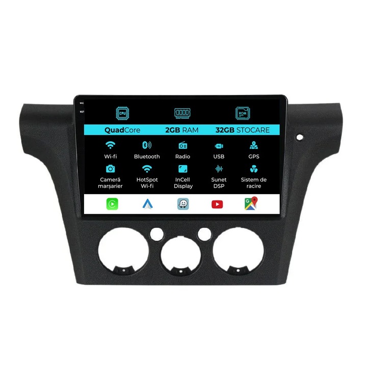 Navigatie Dedicata Mitsubishi Outlander (2001-2005), 10Inch, 2Gb Ram, 32Gb Stocare, Carplay