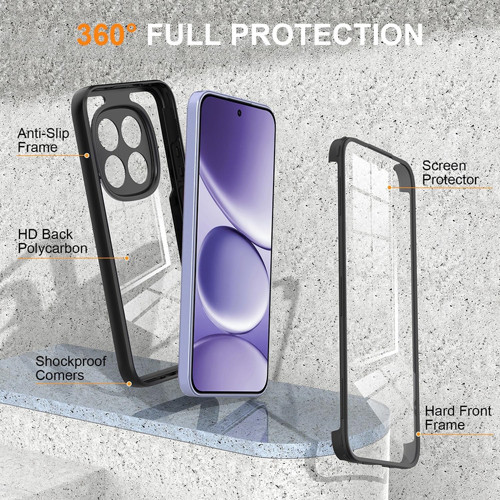 Husa pentru Xiaomi Redmi Note 15 Pro 5G + Folie - Techsuit ColorVerse 360 Series - Black