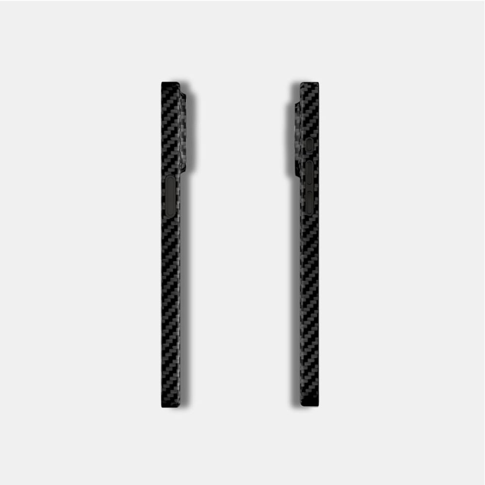 Husa hibrid aramid si carbon, pentru Xiaomi Redmi Note 9S, Ultra Thin, Margini ridicate, Finisaj Mat cu Insertii, Negru