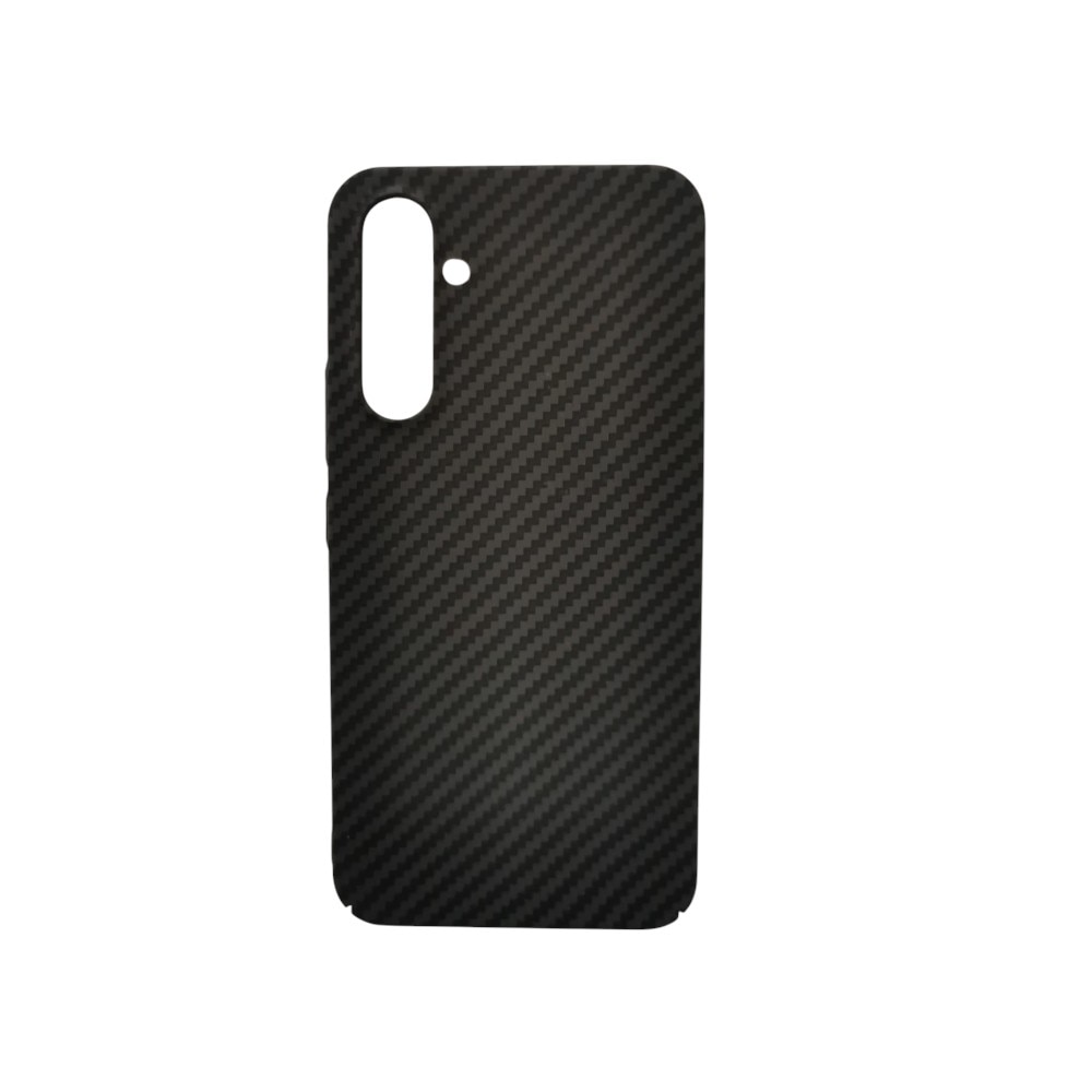 Husa Protectie hibrid aramid si carbon, pentru Samsung Galaxy A54 5G, Ultra Thin, Margini ridicate, Finisaj Mat cu Insertii, Negru