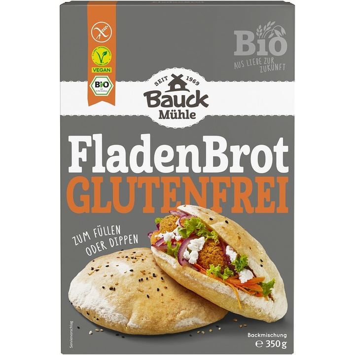 Mix de faina pentru lipie, fara gluten bio, 350g