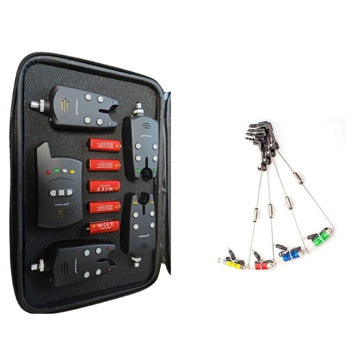 Set 4 avertizori cu statie wind blade +penar si baterii