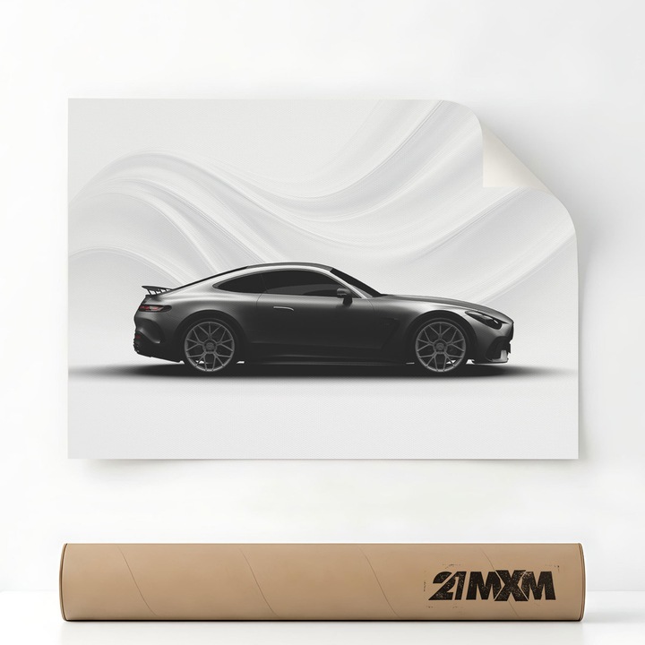 1770 AMG GT63 PRO 2025, Премиум Автомобилна Канава – Минималистичен Дизайн, A4 (21 x 29.7 см), Без Рамка