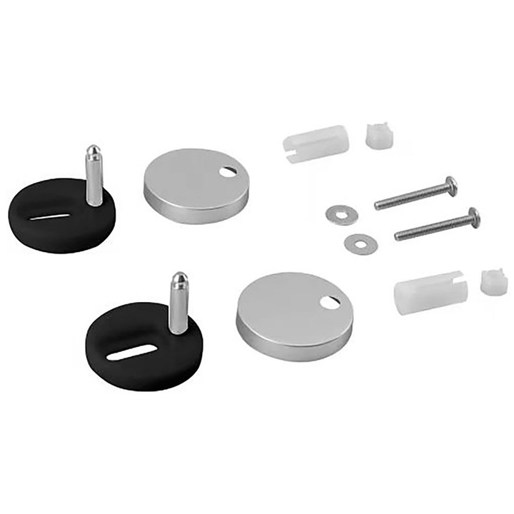 Set 2 prinderi pentru WC, Aqualine, 1.1kg