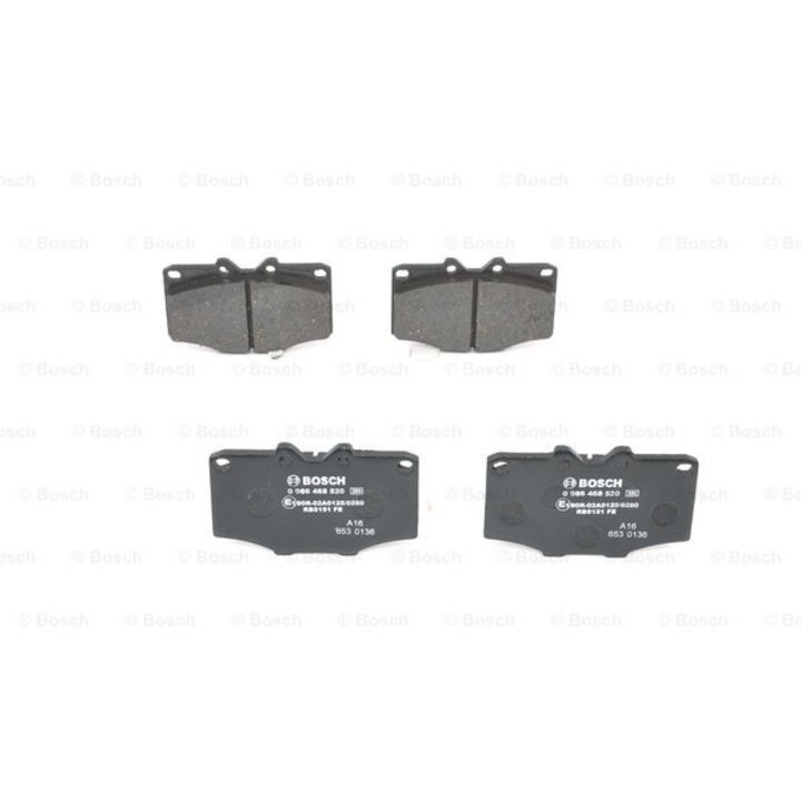 Fékbetét készlet, tárcsafék BOSCH 0 986 468 520