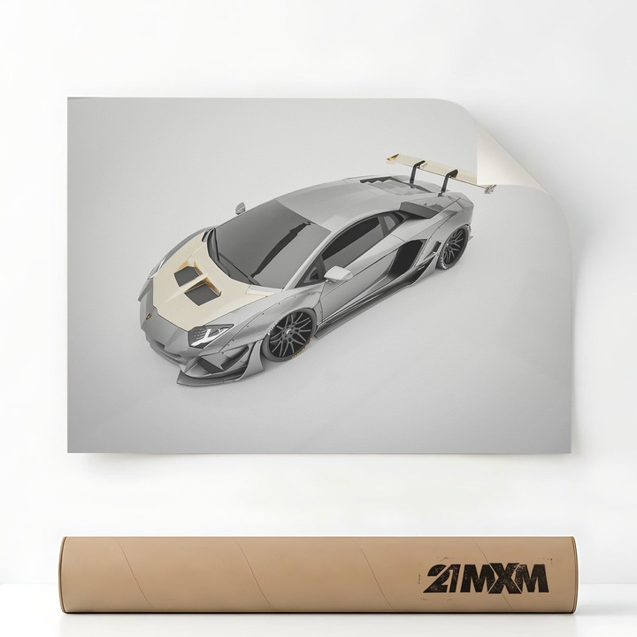 SCV12 08, Премиум картина върху платно за кола – Минималистичен дизайн, 30 x 40 см, Без рамка