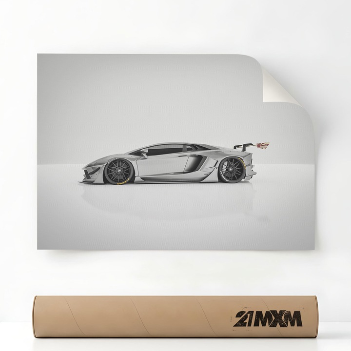 SCV12 09, Премиум Платно за Кола – Минималистичен Дизайн, 30 x 40 см, Без Рамка