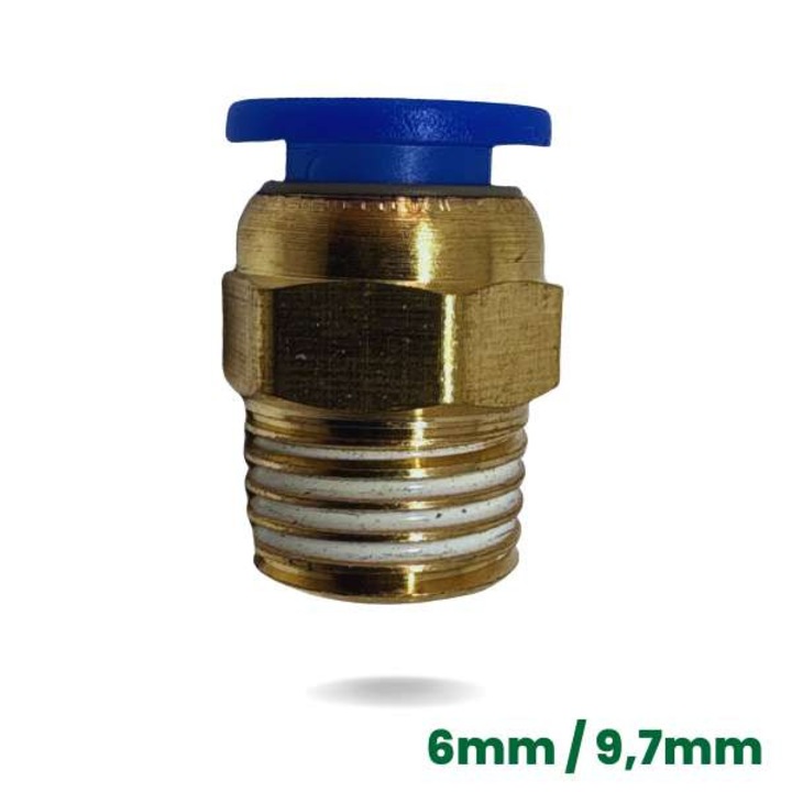 6 mm-es kábelcsatlakozó, AZ, korrózióálló fém, hossza 22 mm, menet 9,7 mm