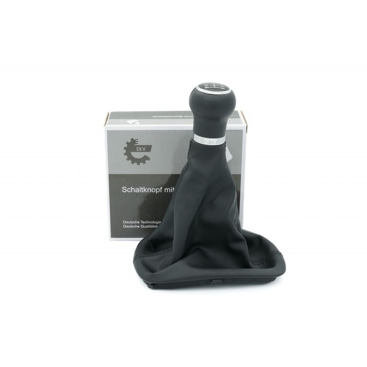 Buton schimbător de viteze ESEN SKV, negru/cromo, pentru Vw Passat B6