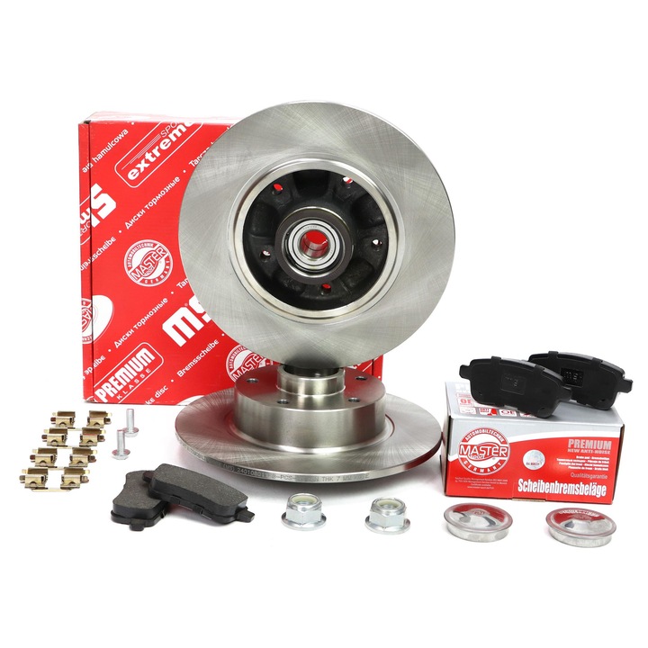 Fékbetét és féktárcsa készlet Master-Sport, Renault Fluence (L3_), Megane III, 2401080116B-PCS-MS, 213046027562N-SET-MS