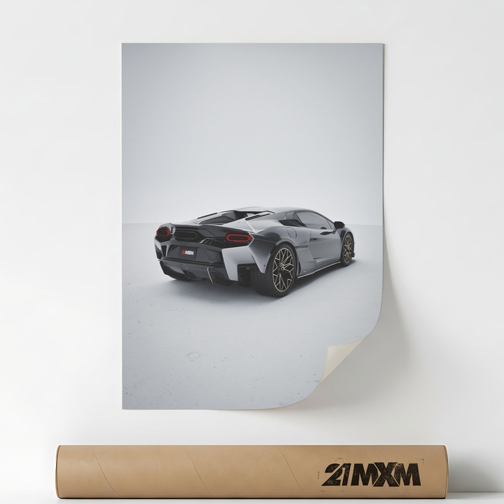 2025 Temerario-03, Премиум Платно за Кола – Минималистичен Дизайн, 30 x 40 см, Без Рамка