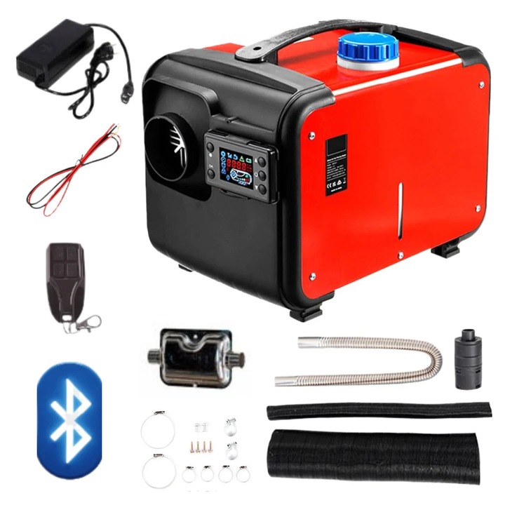 Sirocou webasto incalzitor stationar portabil 12-24 230V 12kW display LCD telecomanda si bloutooth (HX-DH12KW)