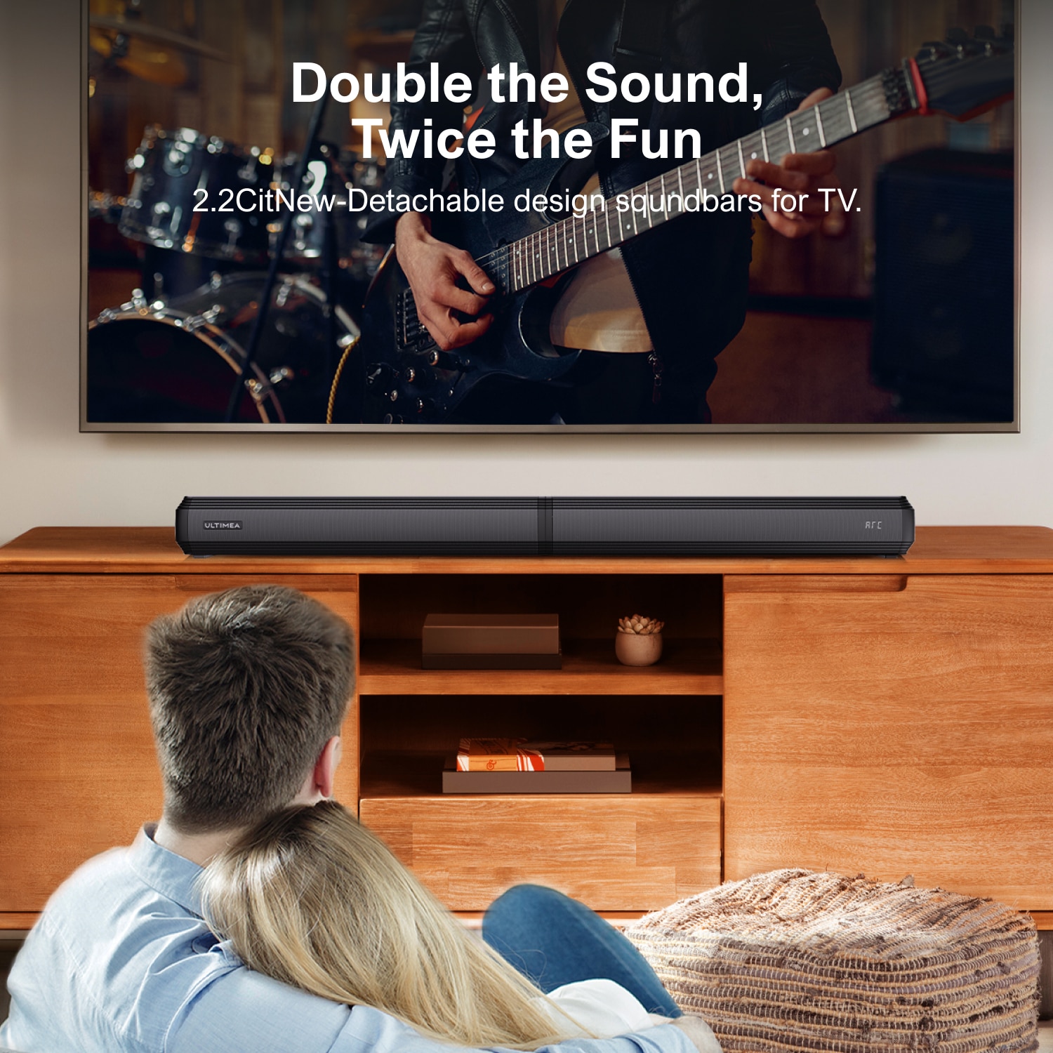 ULTIMEA Apollo S40 Soundbar - 2.2 canale pentru TV si PC, design