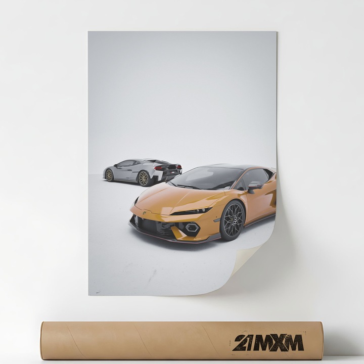 2025 Temerario-12, Премиум Платно за Кола – Минималистичен Дизайн, 30 x 40 см, Без Рамка