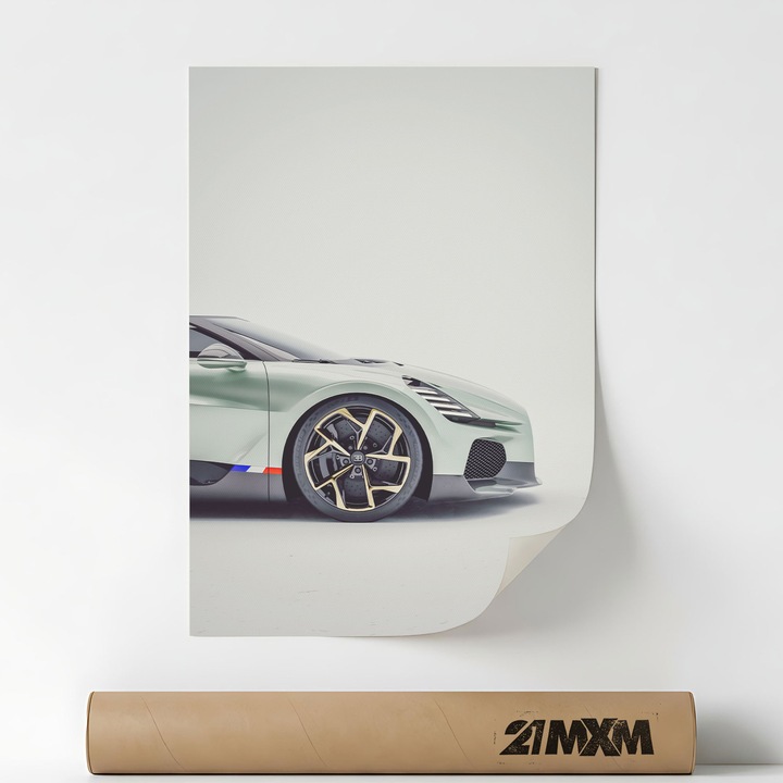 2024 Mistral-3, Премиум Платно за Кола – Минималистичен Дизайн, A4 (21 x 29.7 cm), Без Рамка
