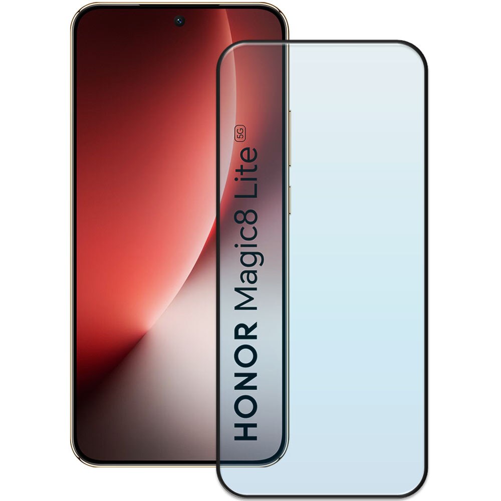 Folie din sticla securizata pentru Honor Magic 8 Lite, HAMSTERBOX Glass Shield, Protectie completa ecran, Full face, Aplicare rapida, Case Friendly, Transparenta