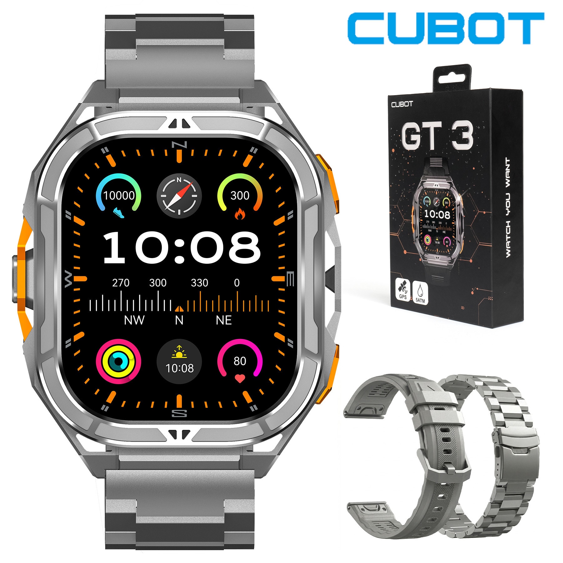 Telefon mobil CUBOT Kingkong ACE 5, Android 16 20GB RAM + 256GB ROM, camera 48MP, display 6,75'', baterie 10200mAh, Dual SIM 4G, impermeabil IP68/IP69K, Negru