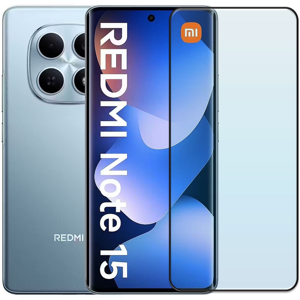 Folie din sticla securizata pentru Xiaomi Redmi Note 15 (4G), HAMSTERBOX Glass Shield, Protectie completa ecran, Full face, Aplicare rapida, Case Friendly, Transparenta