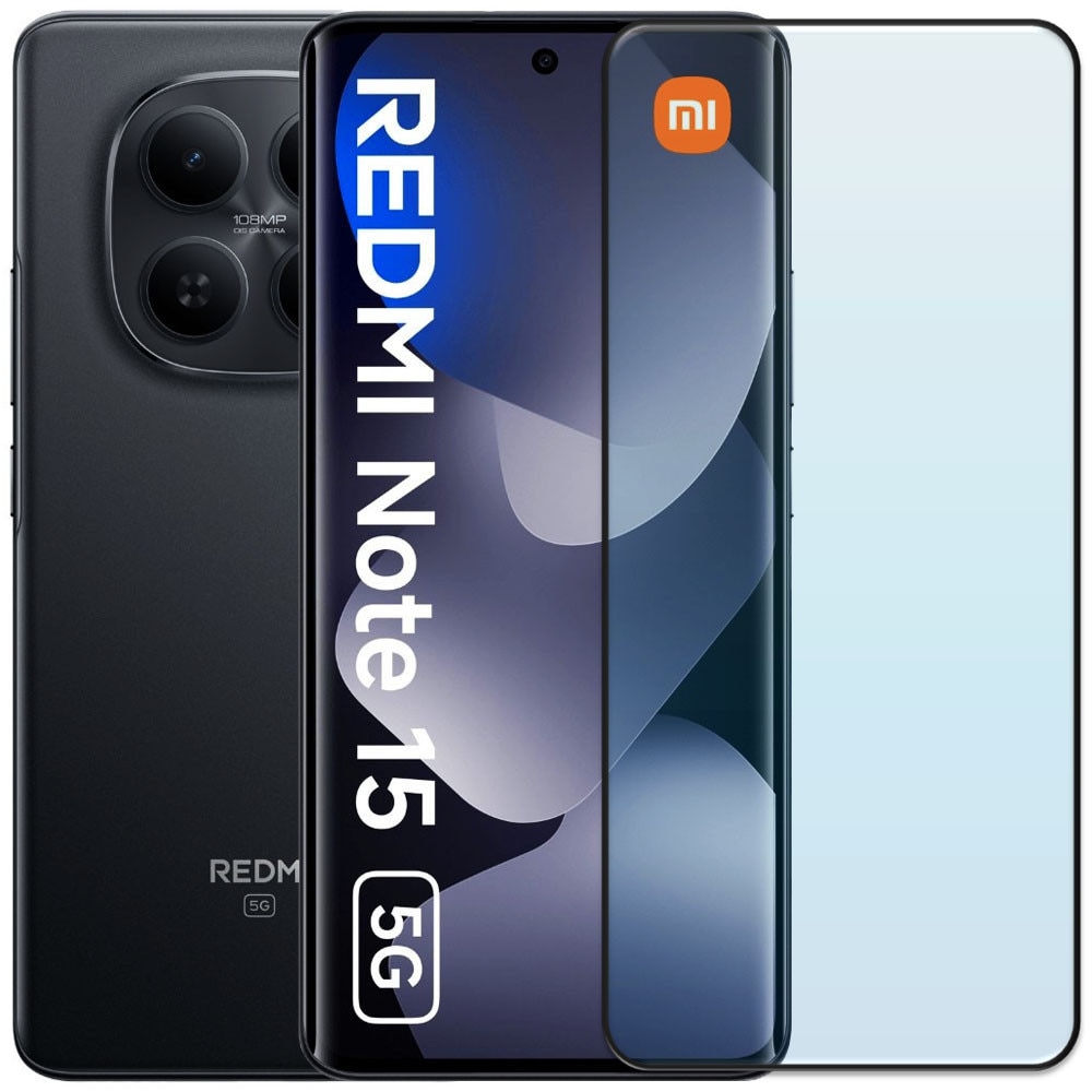 Folie din sticla securizata pentru Xiaomi Redmi Note 15 (5G), HAMSTERBOX Glass Shield, Protectie completa ecran, Full face, Aplicare rapida, Case Friendly, Transparenta