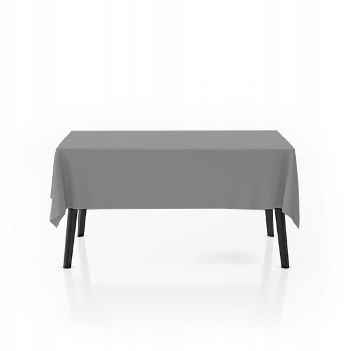 Fata de masa dreptunghiulara din poliester rezistenta la pete grosime 280x170cm gri