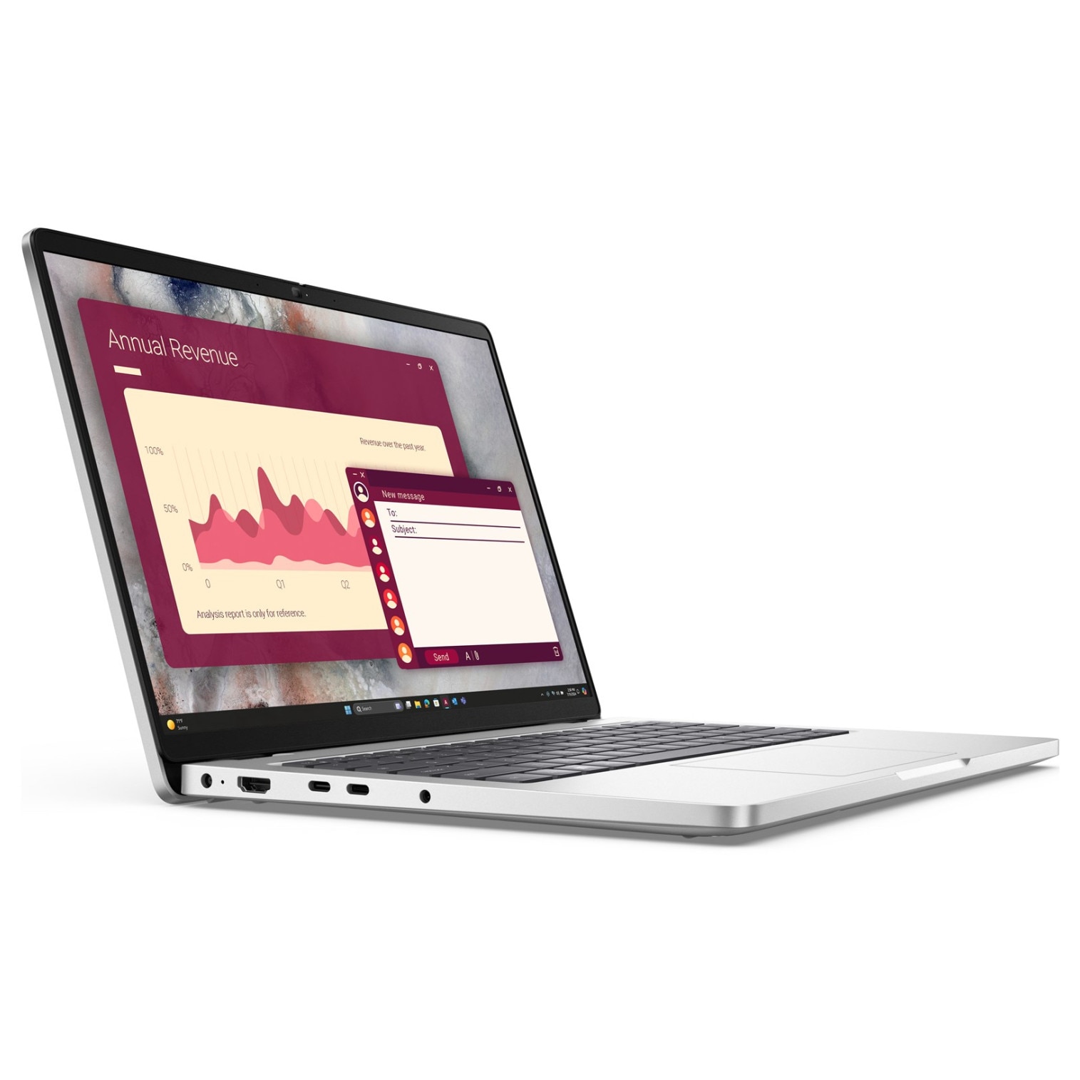 Laptop DELL Pro 14, 14" Full HD+, Intel® Core™ Ultra 7 265U pana la 5.3 GHz, 16 GB RAM DDR5, 512 GB SSD, Intel Graphics, Windows 11 Pro, Platinum 512 GB