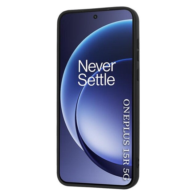 Husa Upzz® SoftFlex Pentru OnePlus 15R, Silicon Soft, Protectie La Camera, Alcantara La Interior, Negru