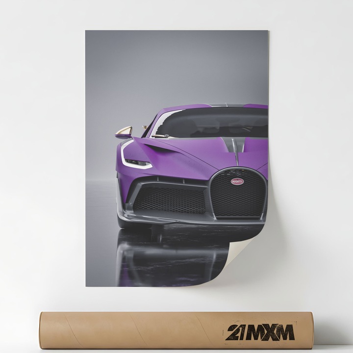 Divo 03, Платно за стена с автомобил Premium – Минималистичен дизайн, A4 (21 x 29.7 см), Без рамка