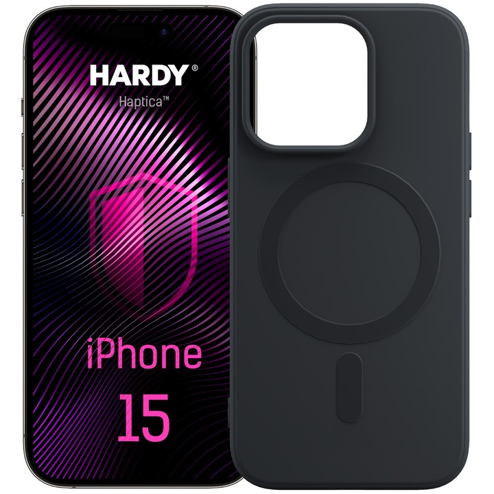 Husa flexibila cu MagSafe pentru Apple iPhone 15 - 3mk HARDY® Haptica MagCase™