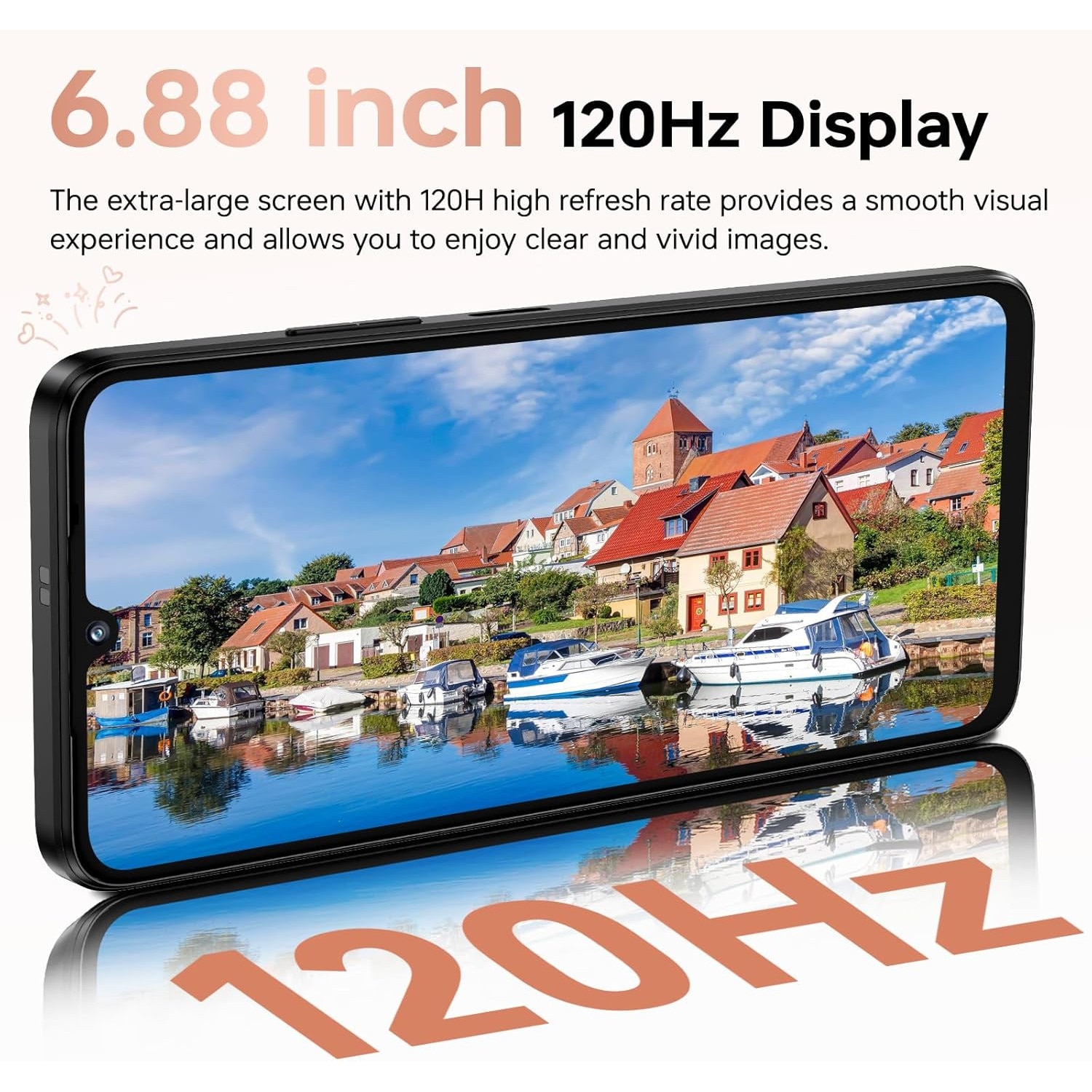 Telefon mobil CUBOT A40, Android 15 12GB RAM + 256GB ROM, camera 48MP, display 6,88'', baterie 5100mAh, Dual SIM 4G, impermeabil IP68/IP69K, Negru