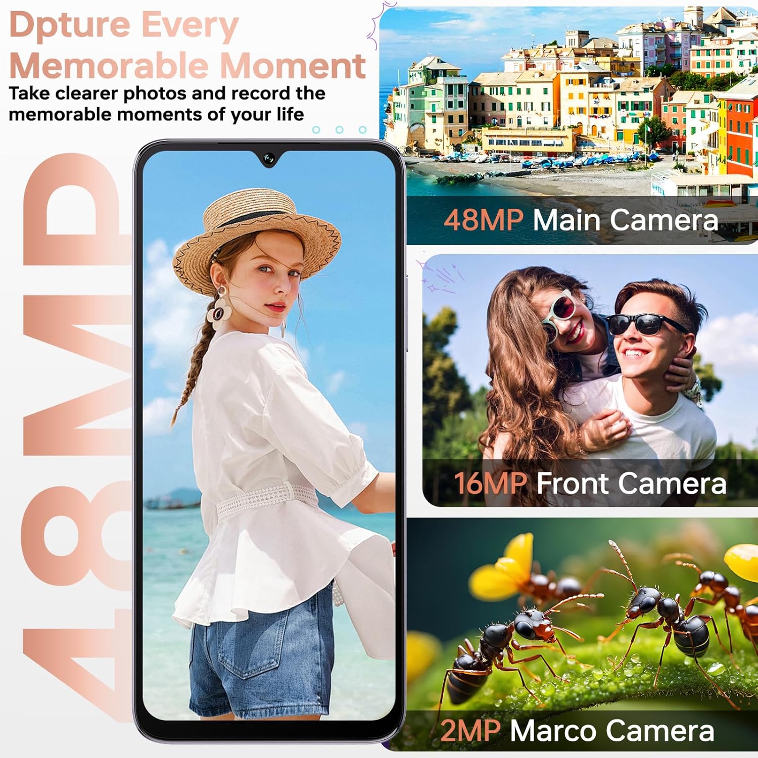 Telefon mobil CUBOT A40, Android 15 12GB RAM + 256GB ROM, camera 48MP, display 6,88'', baterie 5100mAh, Dual SIM 4G, impermeabil IP68/IP69K, Negru