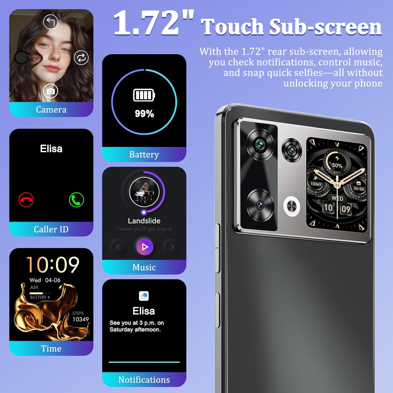 Telefon mobil CUBOT P90, Android 15 24GB RAM + 256GB ROM, camera 64MP, display 6,88'', baterie 5100mAh, Dual SIM 4G, impermeabil IP68/IP69K, Negru