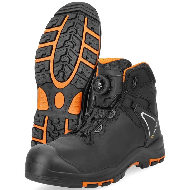 Предпазни обувки с композитно бомбе, Procera, Centaur Black Spin, S3 Black 47