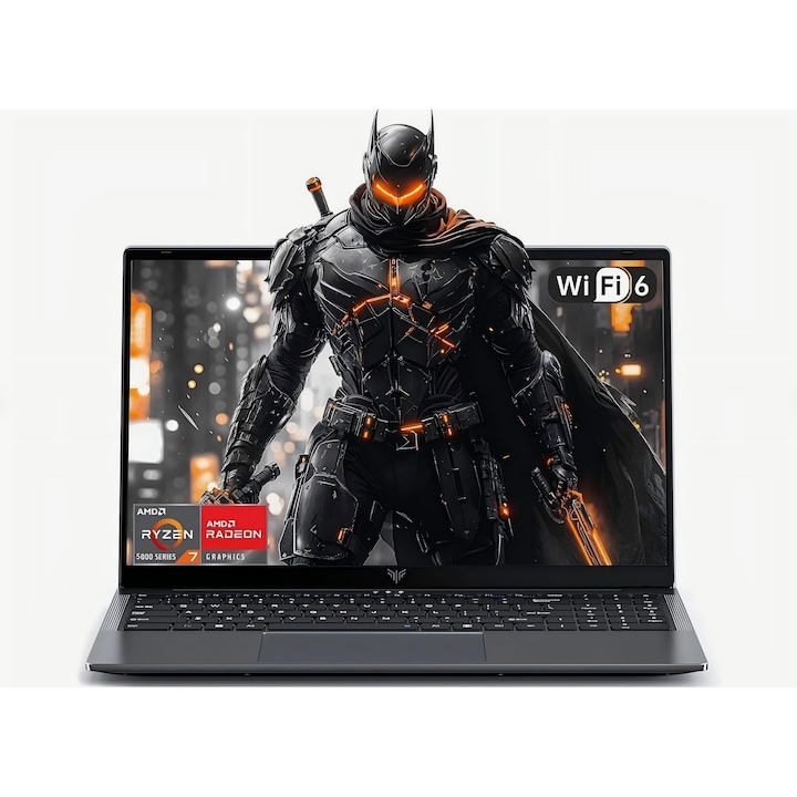 Laptop Gaming 15.6-inch IPS cu procesor AMD Ryzen 7 5825U,16GB DDR4 512GB M.2 2280 NVMe SSD, WIFI6, Windows 11 Pro