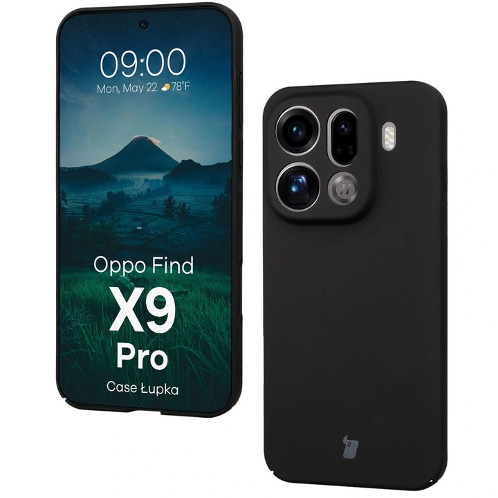 Husa, Bizon Case Lupka pentru Oppo Find X9 Pro, Negru