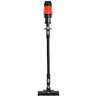 Aspirator vertical Heinner Brightfloor 200 HSVC-MBDB200OR, 200w, 3 viteze, Sistem filtrare multiciclonic, Motor BLDC, Filtru hepa, Perie electrica cu lumini LED, Negru/Rosu