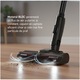 Вертикална прахосмукачка Heinner Brightfloor 200 HSVC-MBDB200OR, 200W, 3 скорости, Филтрираща система, HEPA филтър, Електрическа четка с LED светлини, Черен/Червен