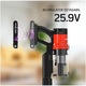 Вертикална прахосмукачка Heinner Brightfloor 200 HSVC-MBDB200OR, 200W, 3 скорости, Филтрираща система, HEPA филтър, Електрическа четка с LED светлини, Черен/Червен