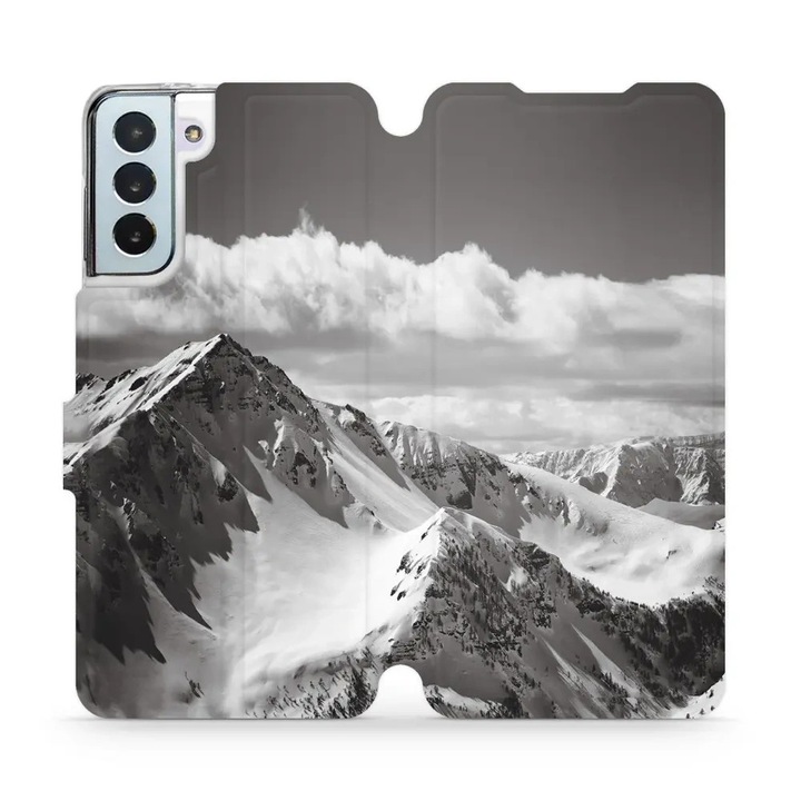 Tok, Mobiwear - Book - M152P kompatibilis Samsung Galaxy S21 Plus, Hegycsúcs