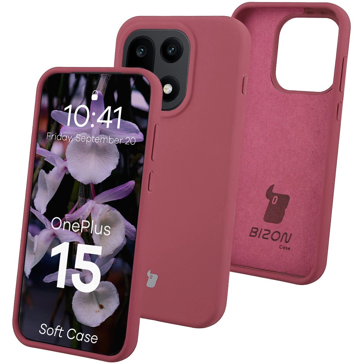Husa, Bizon Soft Case pentru OnePlus 15, Violet Inchis