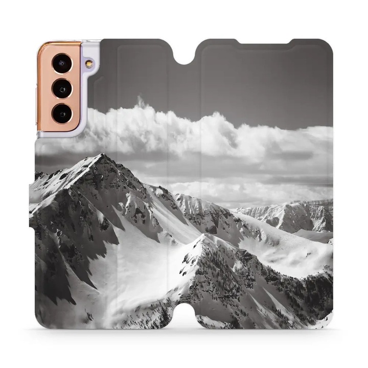 Tok, Mobiwear - Book - M152P kompatibilis Samsung Galaxy S21, Hegycsúcs