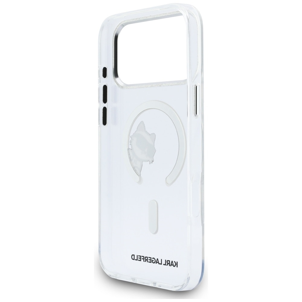 Carcasa Karl Lagerfeld IML Peekaboo cu MagSafe compatibila cu iPhone 17 Pro Max, Transparent