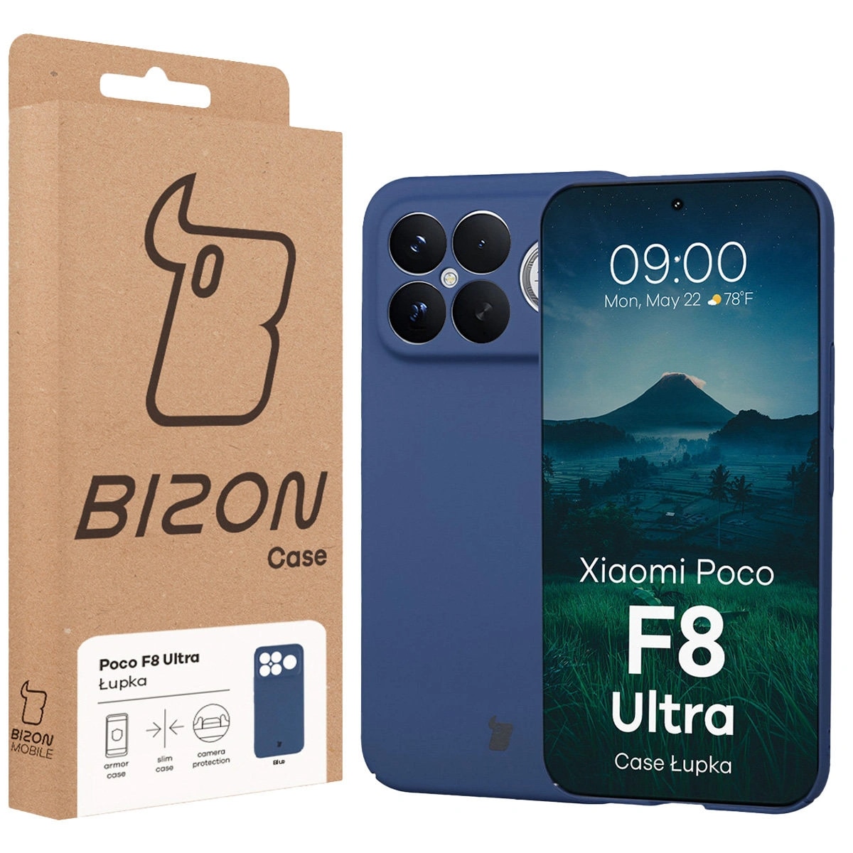 Husa, Bizon Case Lupka pentru Xiaomi POCO F8 Ultra, Albastru