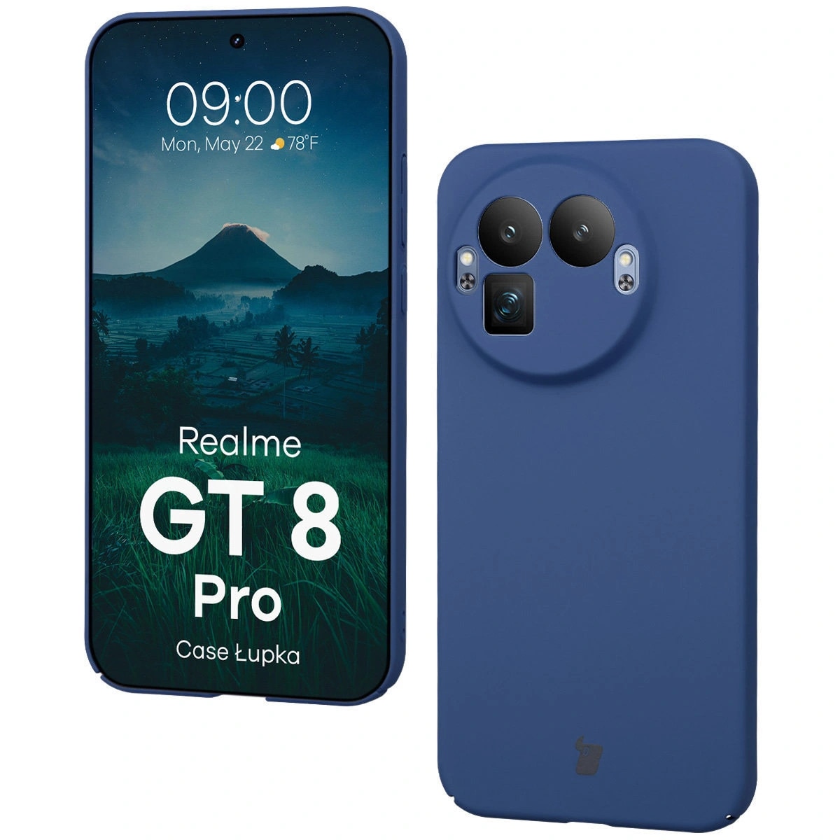 Husa, Bizon Case Lupka pentru Realme GT 8 Pro, Albastru