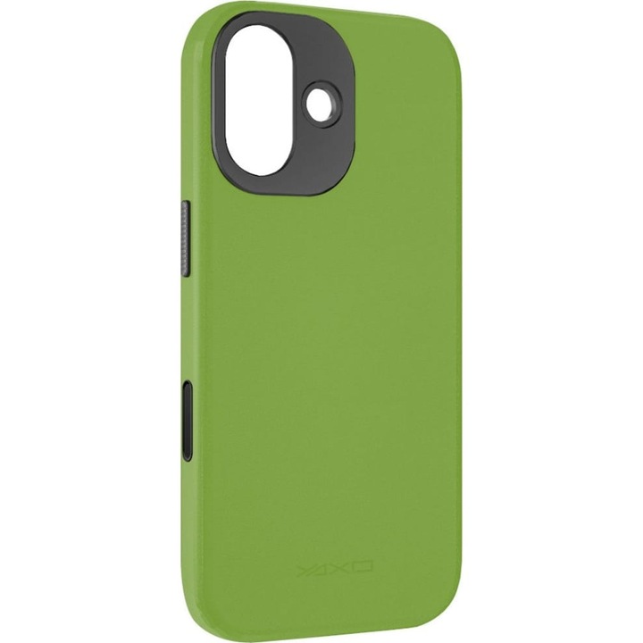 Husa, YAXO Leather Gear Slim Case Magnet pentru iPhone 17, Verde