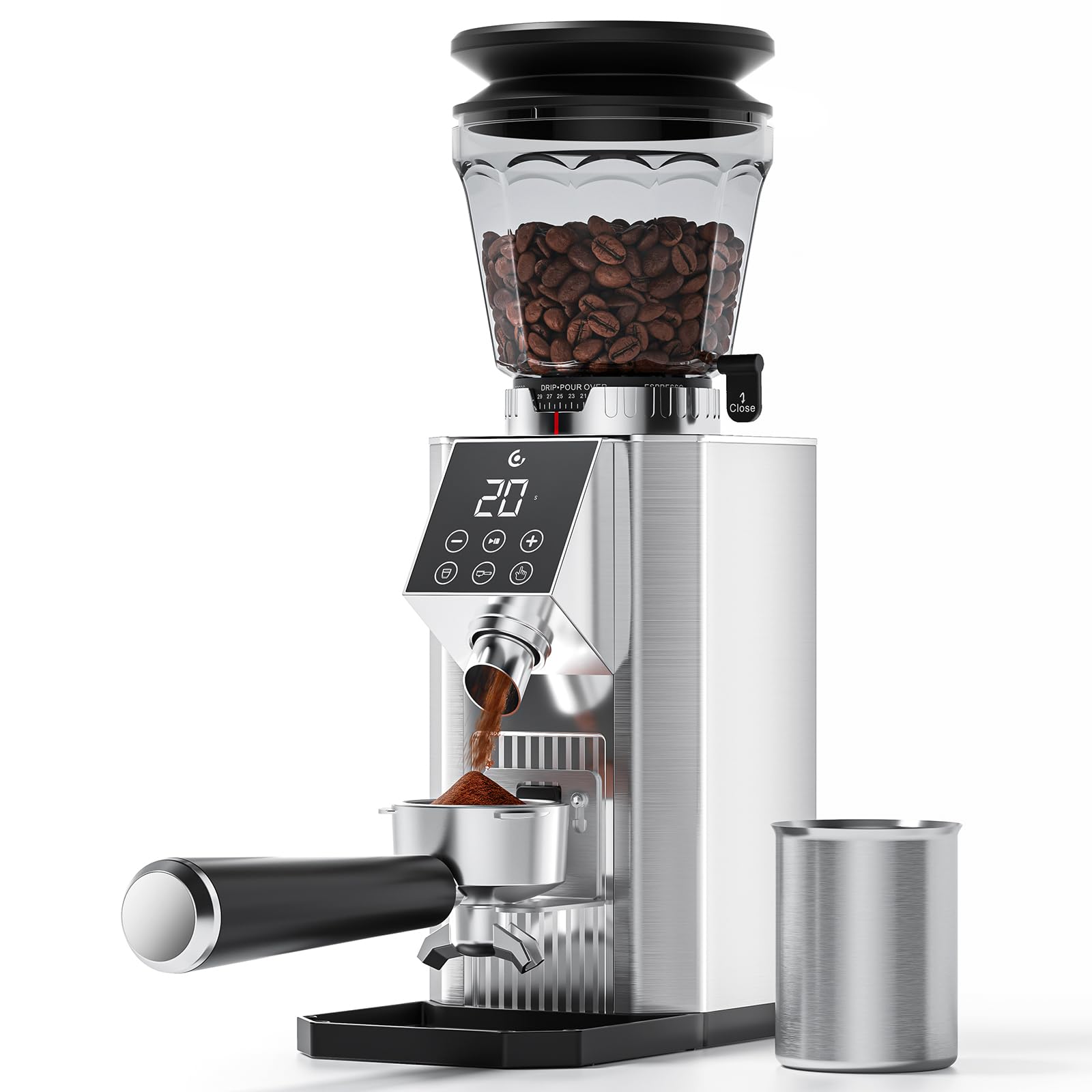 ⭐︎SSK1918⭐︎ Rasnita de cafea electrica AMZCHEF cu 45 de grade de macinare