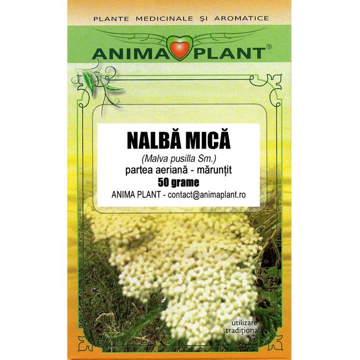 Ceai din plante, Anima Plant, Nalba Mica, 50g, produs vegetal uscat maruntit