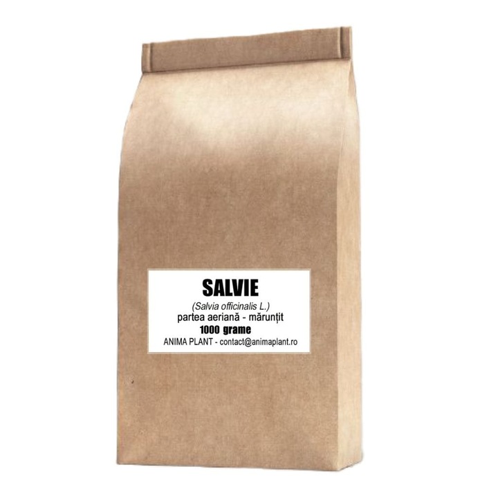 Ceai de salvie, Anima Plant, 1000 g, herba uscată, aromă intensă