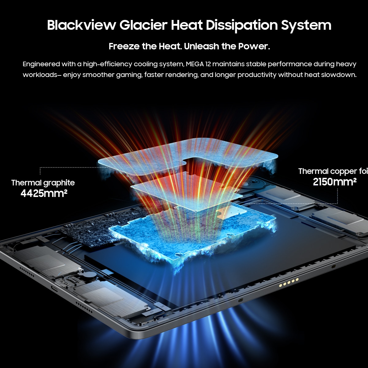 Tableta Blackview MEGA 12,12.2inch QFHD+ IPS,120Hz,5G Ai Android 16,24GB+256GB(TF 2TB),10000mAh,50MP, Cu tastatura, Dual SIMS, BT 5.3/IP69K,4 × Box Speakers, negru